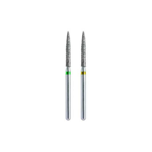 فرز الماسی سانی مدل شعله شمعی بلند توربین 5 عددی 862 برند Sani Dental Diamond Burs Flame 862 Sani